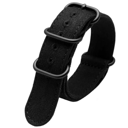 Bracelet montre nylon haut de gamme finition toile militaire