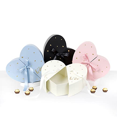 UNIKPACKAGING Premium Quality European Style Heart Shape Flower Box, Floral Gift Box, for Luxury Style Flower Arrangements (Pink) - Image 5