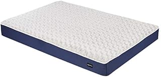 Amazon Basics Foam Pet Bed, Large, Blue and Grey