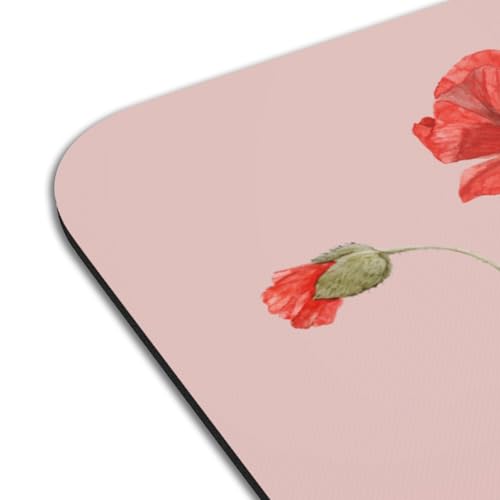 Sets de table rose coquelicot grand format pour protéger sans glisser - 4