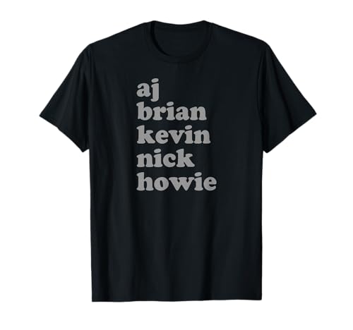 Backstreet Boys Stacked Names T-Shirt
