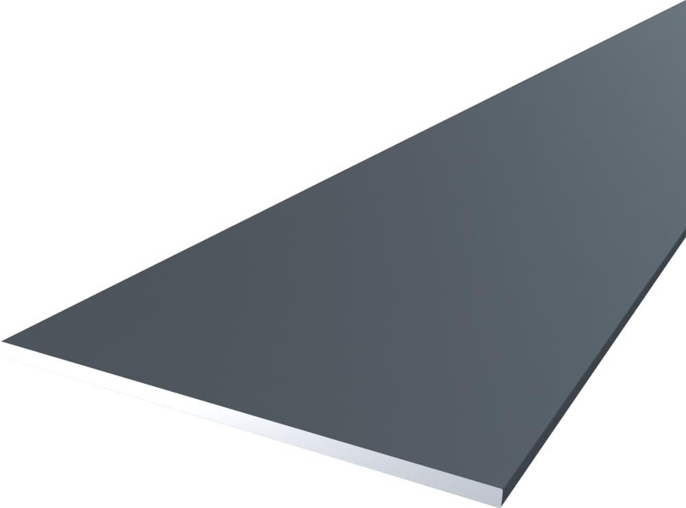 FaiX3.it - Perfil plano 60x2 mm de aluminio, lacado RAL 7016 "gris antracita" mate, longitud 2500 mm