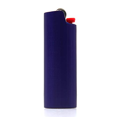Lucklybestseller Metal Lighter Case Cover Holder Sleeve Pouches For Bic Full Size Lighter Type J6 (Purple) #TOP1