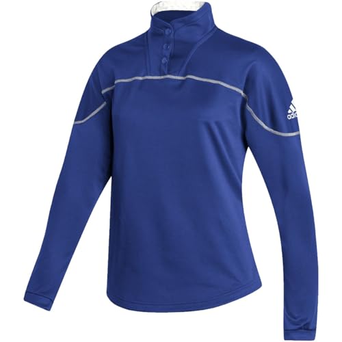 adidas Stadium 1/4 Snap sweat manches longues femme bleu roi XL