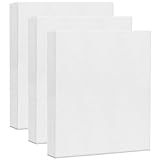 AvoDovA 3PCS Lienzos para Pintar, Lienzos Enmarcados, Artista Lienzo en Blanco para Pintura al óleo Acrílica, Lienzo Estirado Panel de Lona, Paneles de Lienzo para Pintar, Lienzo Bastidor (25 * 30cm)
