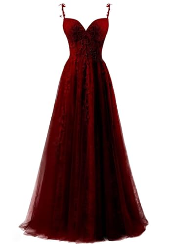 Robe de bal bouffante en tulle avec fente et appliques ZMKI689