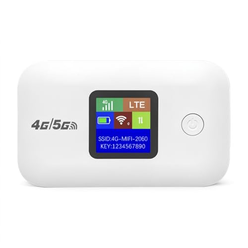 4G LTE Mobile WiFi Router Portable WiFi Travel Router MiFi Device with SIM Card Slot 3000mAh 150Mbps Pocket WiFi Hotspot for Travel Connect Up to 10 Devices High Compatibility