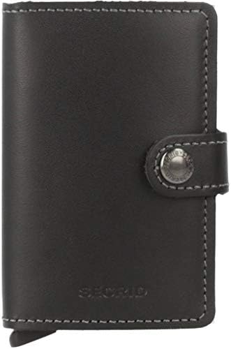 Secrid mini wallet genuine black leather with RFID protection / with one click all cards slide out gradually