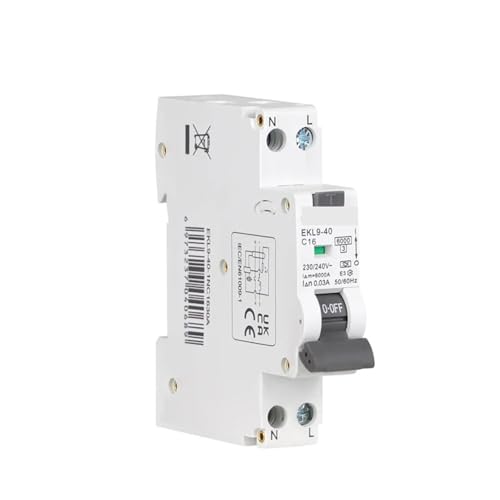 Disjoncteur différentiel 1P+N 6KA type A pour sécuriser la borne de recharge de voiture