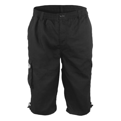 Image of D555 Duke Mens Mason Cargo Capri Pants - Sand - 3XL