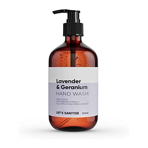 Let's Sanitise Lavender and Geranium Hand Wash - 500ml, Purple Cover