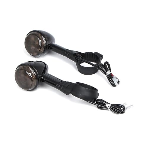 Clignotants LED Moto Haute Visibilité avec Câble 500 mm Boîtier Noir