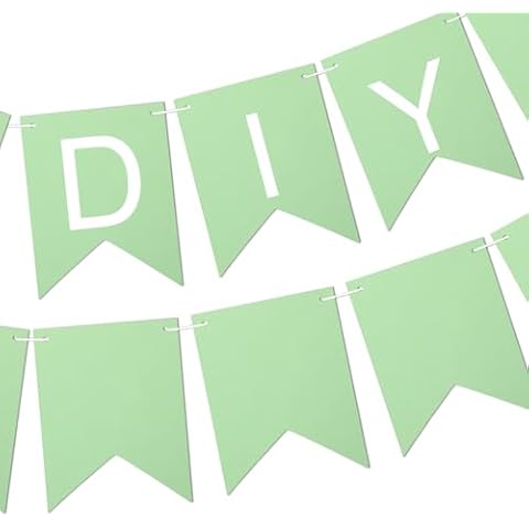 JarThenaAMCS 60Pcs Paper Banner Flags Cover
