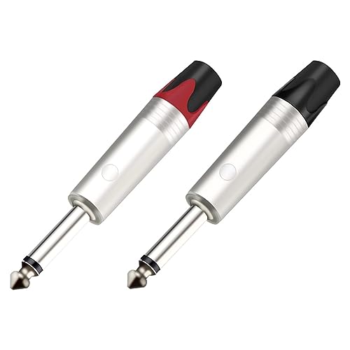 Connecteur de prise Jack 6.35 mm mâle mono | Fiche audio 6.3 mm pour câble de haut-parleur