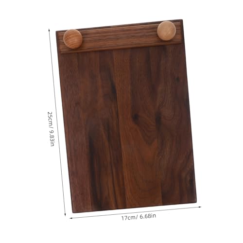 Cabilock Vertical Menu Board Wooden Clipboard for Menu Wooden Plate Clip Board for Bars Restaurants