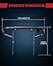 A & UTV PRO Front Bumper Guard & Rack Rear Wide Grab Bar Compatible with 2006-2022 Yamaha Raptor 700 / 700R Accessories