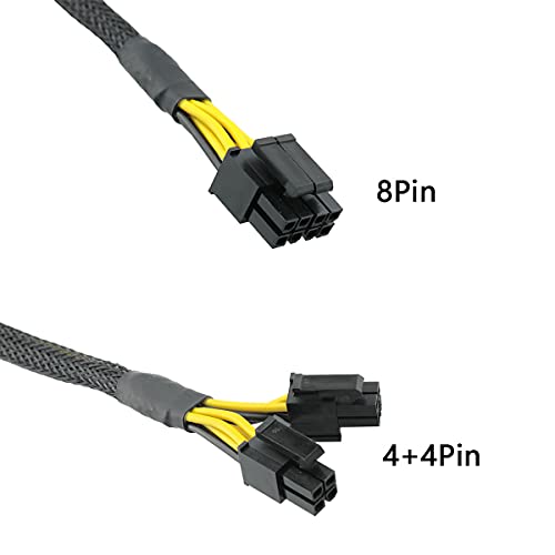 Adaptador de energía Molex Male a CPU 8(4+4) Pin 30cm miniatura 5