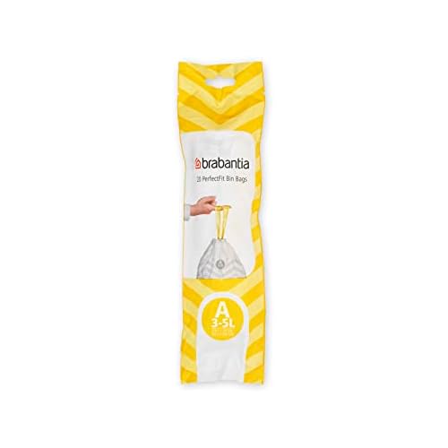 Brabantia PerfectFit Bin Liner Code A (3 Litre) 20 Bags/Roll