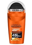 L'Oréal Paris Men Expert 48H Thermic Resist Anti-Perspirant Roll On Deodorant for Men, 50ml Pack of 6, Bulk Buy