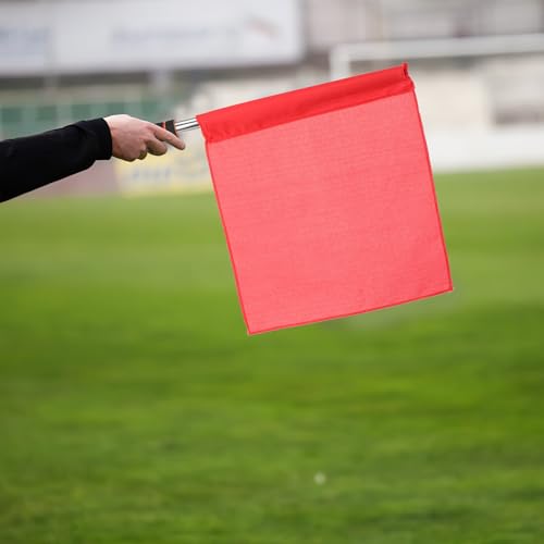 Drapeaux d'arbitre de football durables BESPORTBLE en acier inoxydable