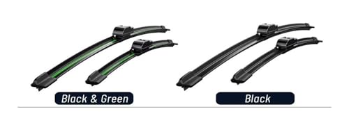 Limpiaparabrisas de parabrisas delantero LUTFI para Cruiser 2007-2016 Black 4
