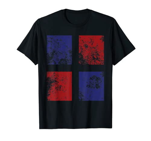 Camiseta de bandera dominicana fresca y moderna diseño vintage Camiseta