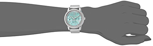 Accutime Xoxo Women's Analog Watch With Silver-Tone Case, Crystal-Inset Bezel, Mesh Chain Bands - Official Xoxo Woman's Silver-Tone Watch, Buckle Closure - Model: Xo5899 #TOP1