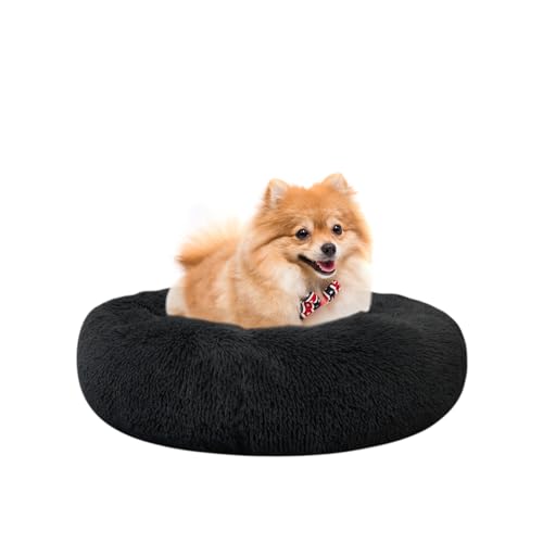 Nisrada Dog Bed for Small Medium Large Dogs, 20 inch Calming Dogs Bed, Washable-Round Cozy Soft Pet Bed for Puppy and Kitten with Slip-Resistant Bottom