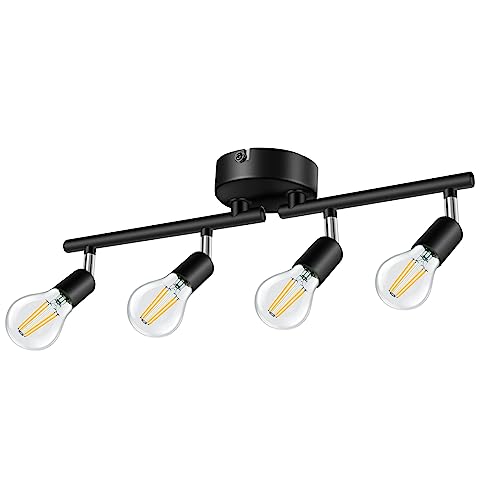 LUCOG 4-Light Bathroom Light Fixtures Bathroom Vanity Lights, Vintage Wall Sconce Lighting,Vanity Lights for Bathroom with Globe Glass Shade, Porch Wall Mount Light Fixture for Mirror Cabinets LUCOG 4-Light Bathroom Light Fixtures Bathroom Vanity Lights, Vintage Wall Sconce Lighting,Vanity Lights for Bathroom with Globe Glass Shade, Porch Wall Mount Light Fixture for Mirror Cabinets