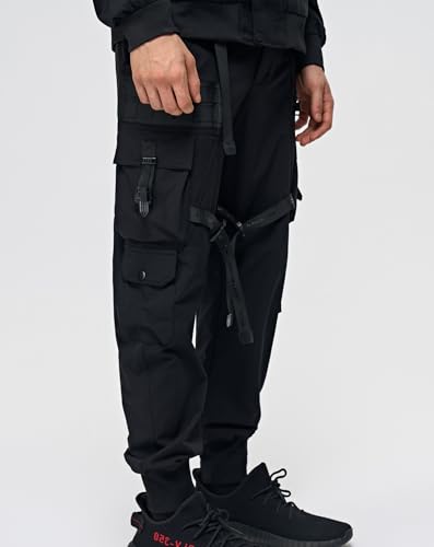 MFCT Men's Techwear Fashion Cargo Pants with Straps2