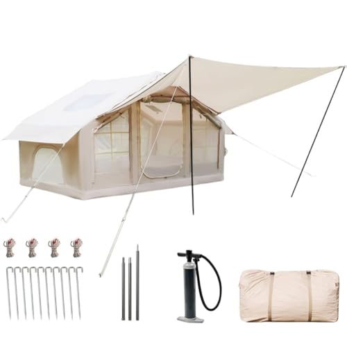 Carpa inflable con toldo integrado para 6 personas miniatura 1