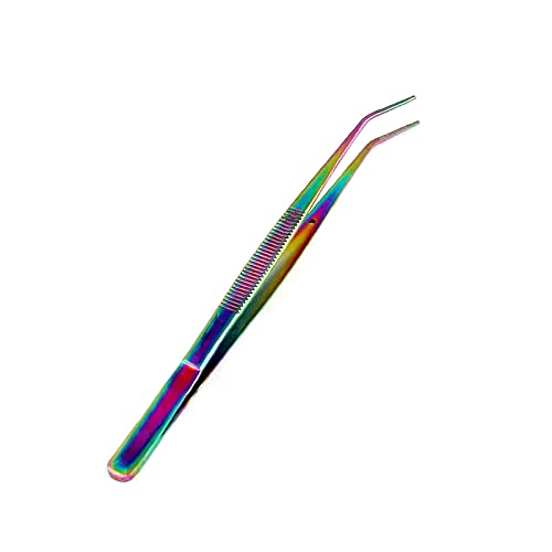 DDP Dentist Tools Hygiene Kit - Includes Tarter Scraper Remover 3pc Dental Pick, Dental Tweezer, and Mouth Mirror - Titanium Rainbow Color - Dentist Prepared Tools Kit - Thumbnail 2