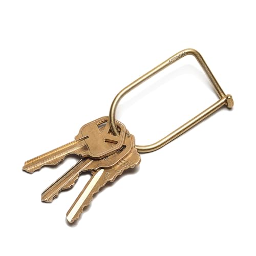 Craighill Wilson Titanium Keyring - 2” Carabiner Keychain Clip, Modern Minimalist Key Ring for Car Keys, Heavy Duty, Lightweight, D Ring Key Organizer