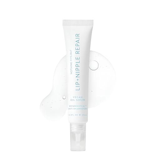 NOTHING FITS BUT Lip & Nipple Repair Oil Serum for Maternity & Nursing, Lanolin Free, Safe for Breastfeeding and Cracked Nipple (0.8 Fl Oz / 25 ml)