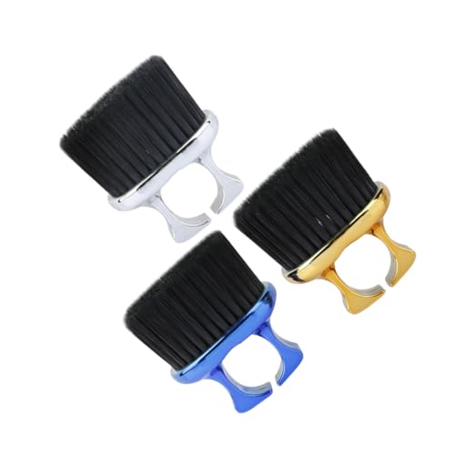 VALICLUD Spazzola Per Barba Uomo 3 Pezzi Piccola Spazzola Per Barba Da Barbiere Multifunzionale in Abs Anello Aperto e Collo Da Viaggio