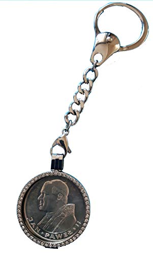 Moneda 1000 ZLOTY Polonia Papa Juan Pablo II 1982 llavero plata joyas
