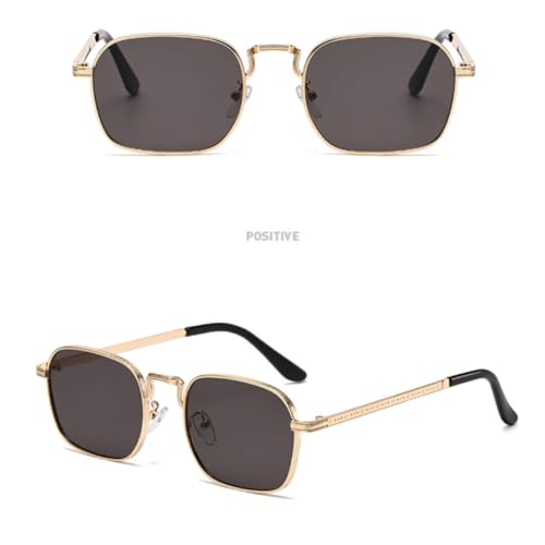 Lunettes de soleil ovales en métal rétro et tendance pour hommes et femmes - 6