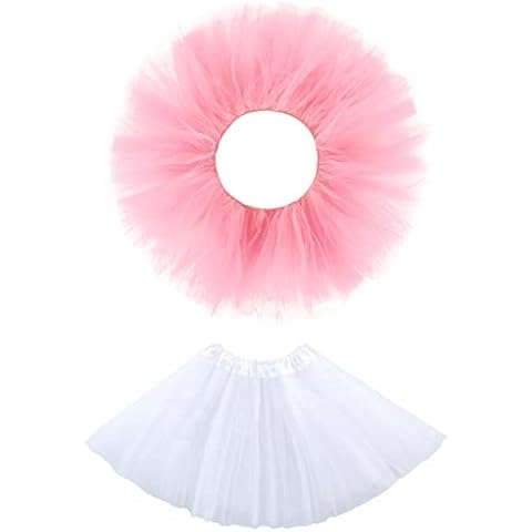 Jane Shine 5 Layers Adult Ballet Tutu Skirt and Baby Girl 3 Layers Tulle Tutu Dress Cover