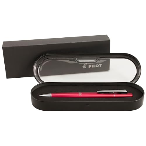 PILOT FriXion Ball LX Erasable, Refillable & Retractable Gel Ink Pen, Fine Point, Red Barrel, Blue Ink, Single Pen (34453)