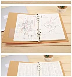A4 Binder RuledA4 Binder Ruled Notebook Executive Refillable Planner Round Ring Binder Leather Cover Notepad