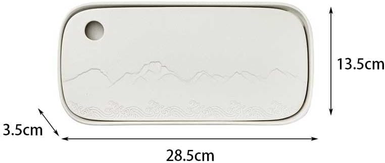 Tea Set Ceramic Tea Tray Household Small Dry Tea Tray, Office Coffee Table Tea Table Water Storage Tray Kung Fu Tea Set Tea Tray Chinese Tea Set,A