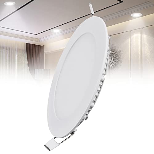TTiiLoe 9W LED Recessed Ceiling Light, 6500K Cold White Ultra-Thin Spotlight, Hole ? 130 mm, 540lm LED Integrated Downlight for Hallway Corridor Kitchen