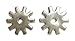 AJ Tack Stainless Steel Spur Rowels Stainless Steel Rounded 10pt 1