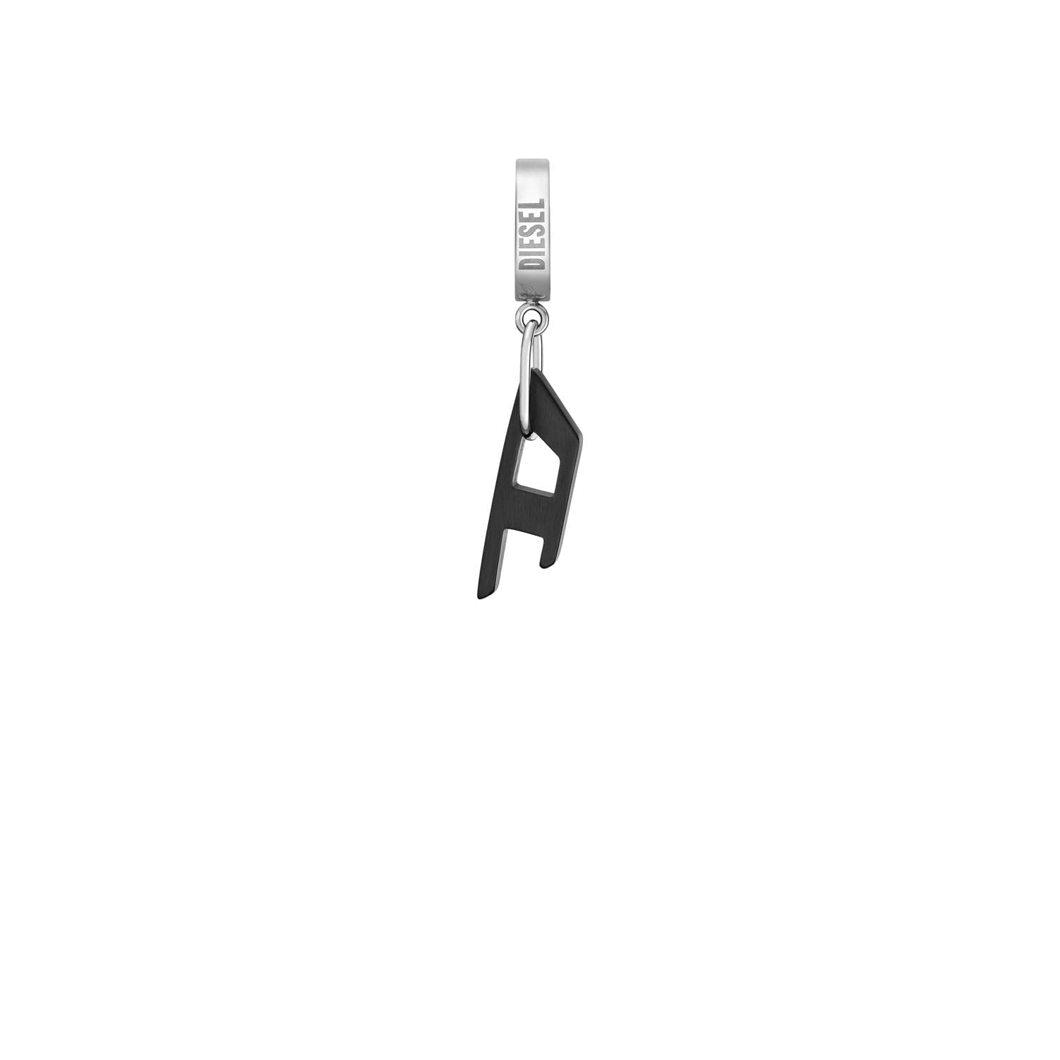 Diesel オールジェンダー ステンレススチール ピアス, Length: 13.3MM, Width: 3MM, Height: 13.3MM, ステンレス鋼, 宝石なし