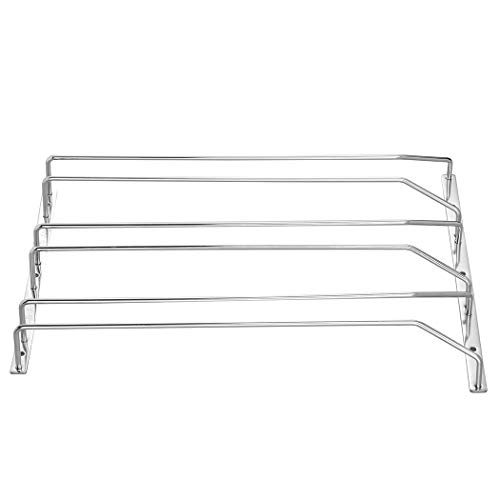 Dianoo Sous Le Rack Porte-verres Porte-verre à Vin Grillage En Acier Inoxydable 15.8inch 3 Rangées