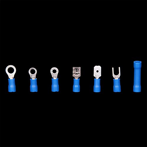 Davitu Terminals - Hot 1200 X Assorted Insulated Electrical Wire Terminal Crimp Connector Spade Set Box - (Color: Multi)