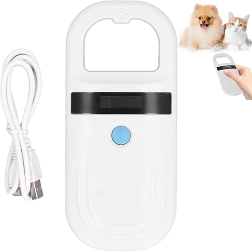 Lecteur de puce RFID pour animaux de compagnie rechargeable pour sorties et voyages