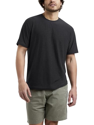 ODODOS Men's Performance T-Shirt - Stratum Tech Tee, Ultra Soft Moisture Wicking UPF 50+ Fitness Shirts - The Ascent Series