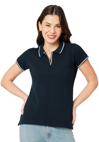 Image of Wear Your Opinion Womens Premium Pique Polo Collar Neck T-Shirt Womens Premium Pique Polo Collar Neck T-Shirt (Design: Tipped Polo)