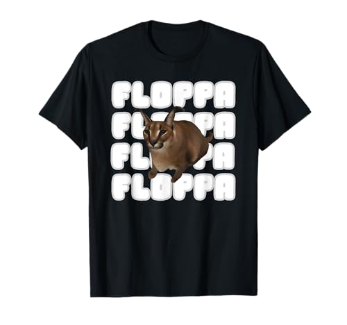 Big Floppa Meme Cat Camiseta